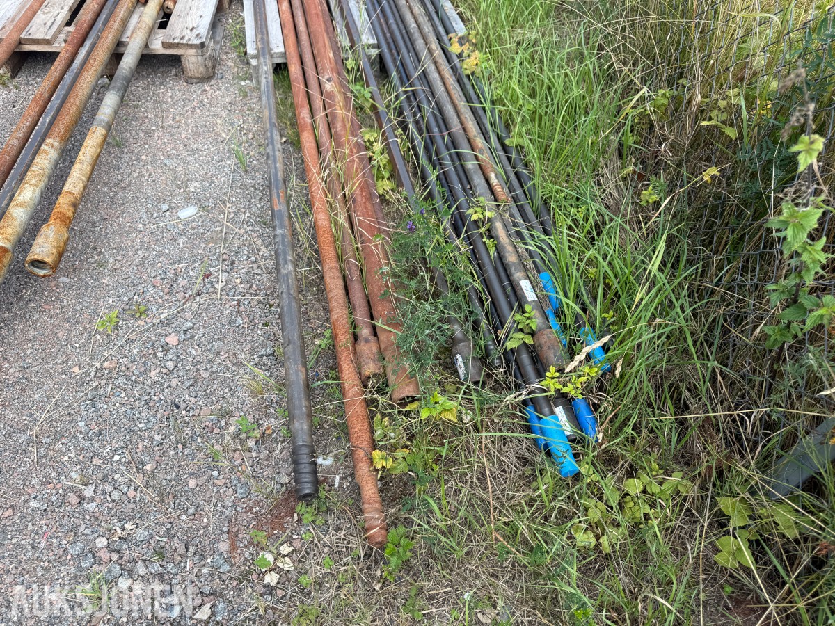 Ca 25 borstenger og borestål – Sandvik m.fl.