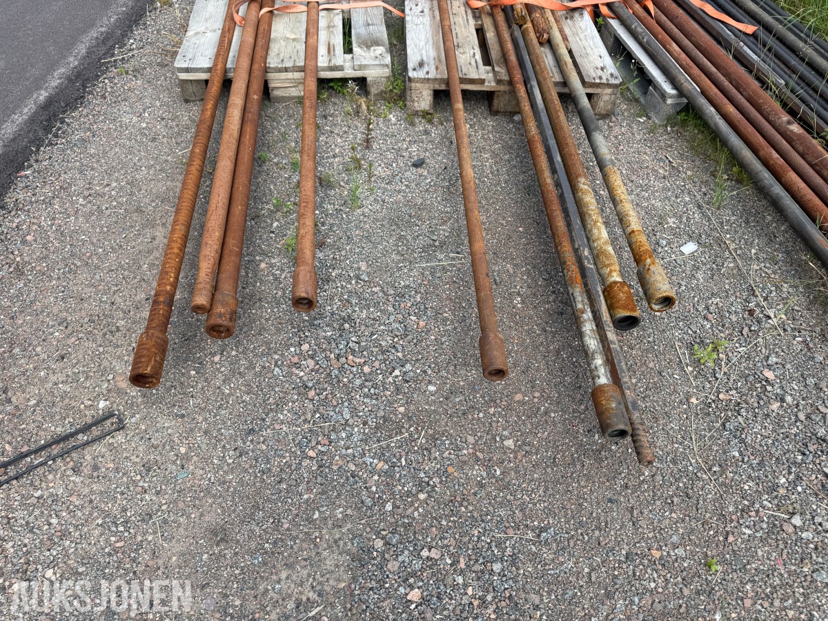 Ca 25 borstenger og borestål – Sandvik m.fl.
