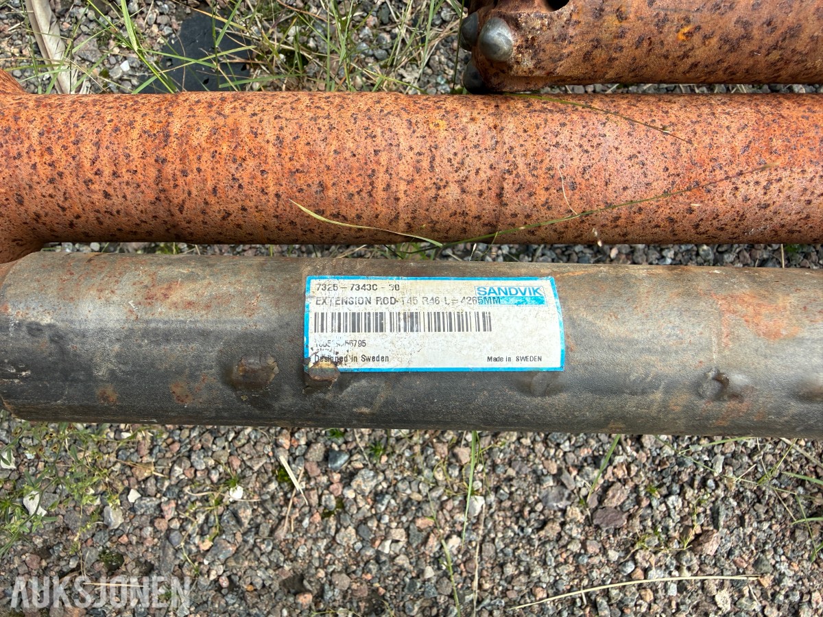 Ca 25 borstenger og borestål – Sandvik m.fl.