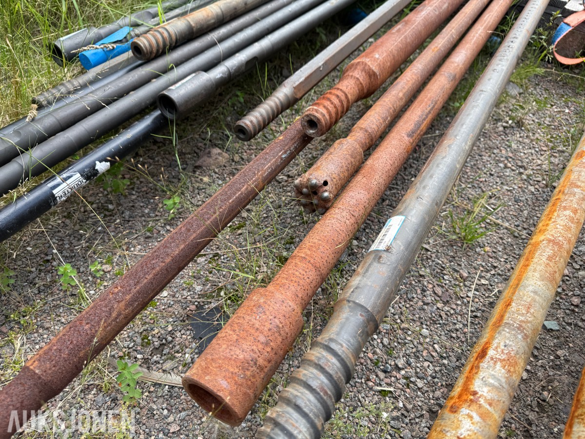Ca 25 borstenger og borestål – Sandvik m.fl.
