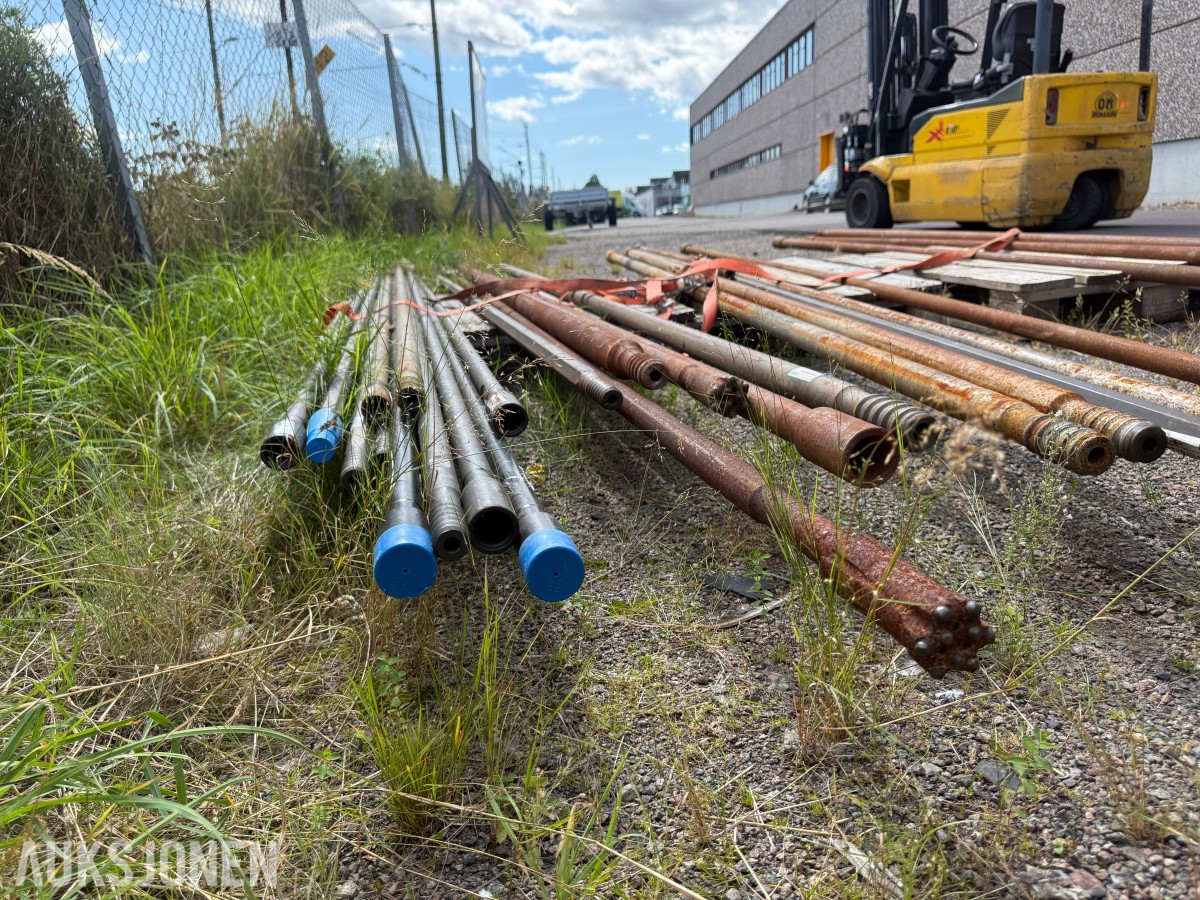 Ca 25 borstenger og borestål – Sandvik m.fl.
