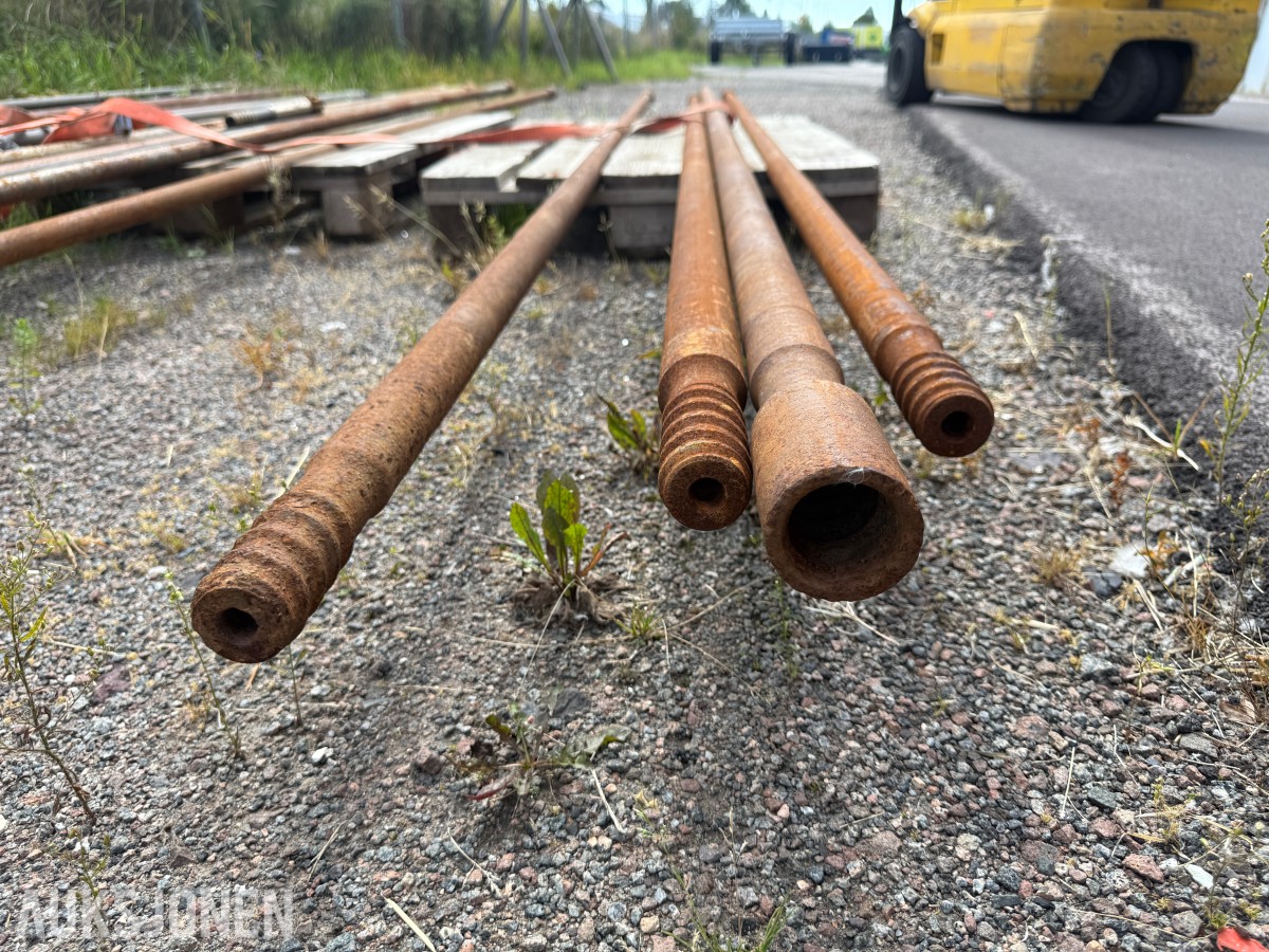 Ca 25 borstenger og borestål – Sandvik m.fl.