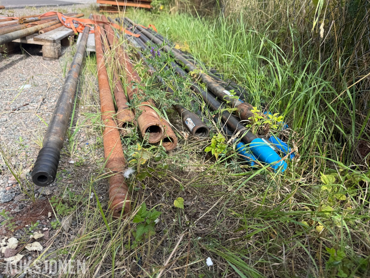 Ca 25 borstenger og borestål – Sandvik m.fl.