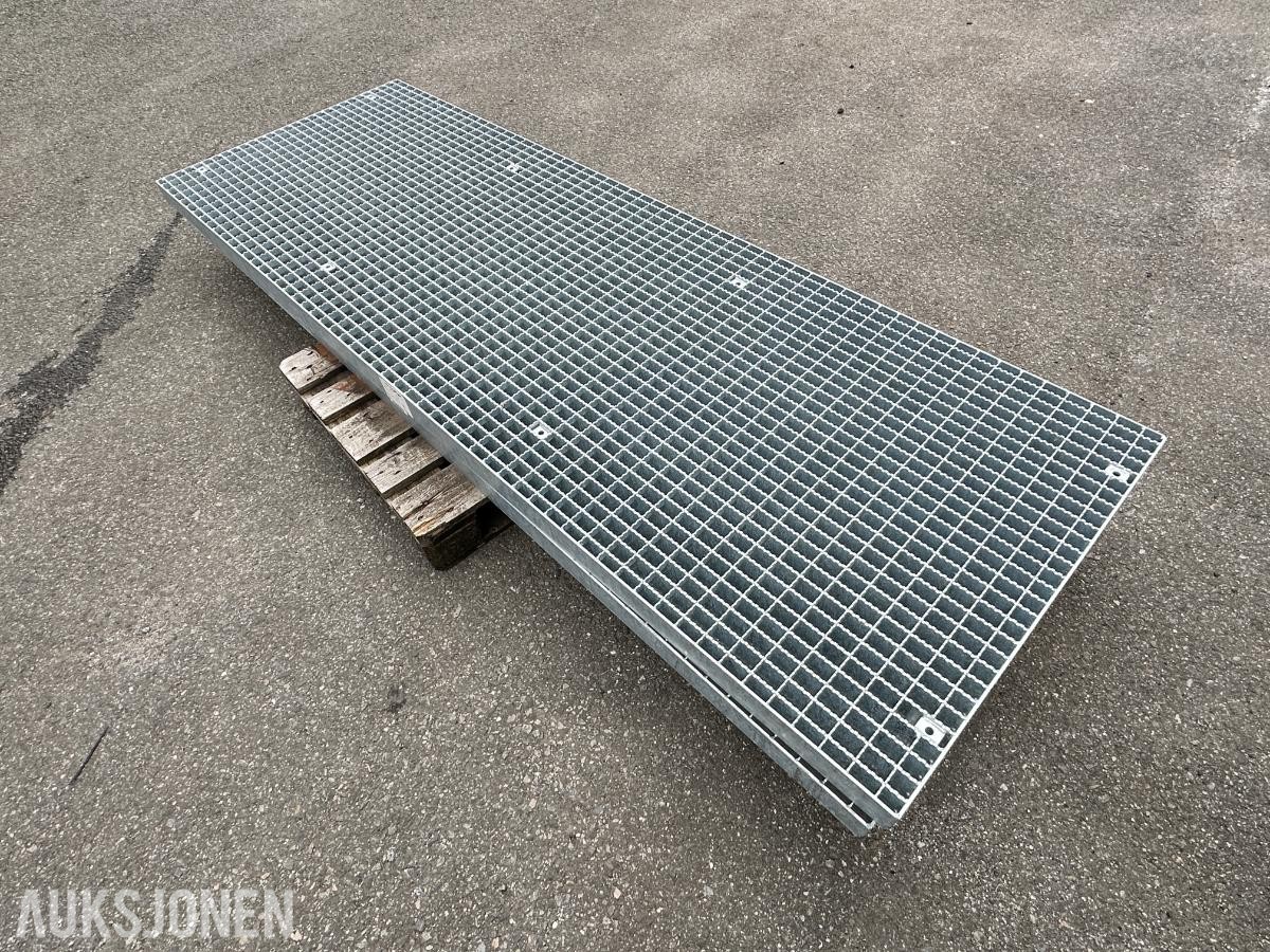 2 stk Kjørbare galvaniserte gitterrister 2784 x 960 mm