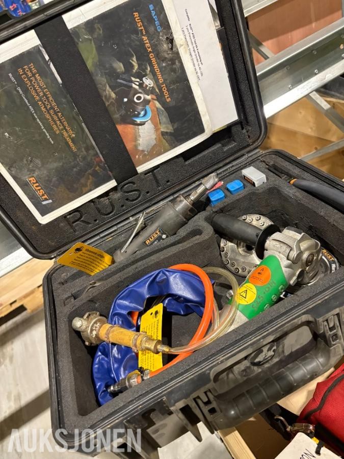 5 stk - 2018 RUST ATEX Pneumatiske slipemaskin
