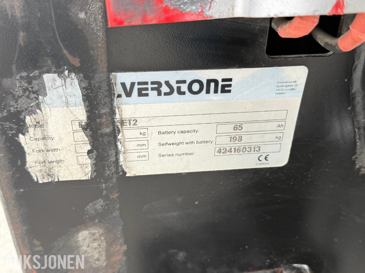 Silverstone elektrisk jekketralle 1500KG