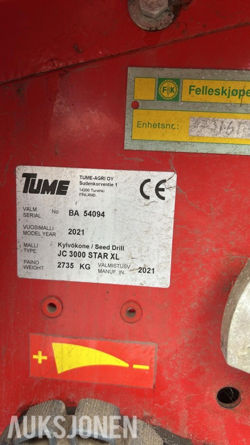 2021 Tume JC 3000 STAR XL