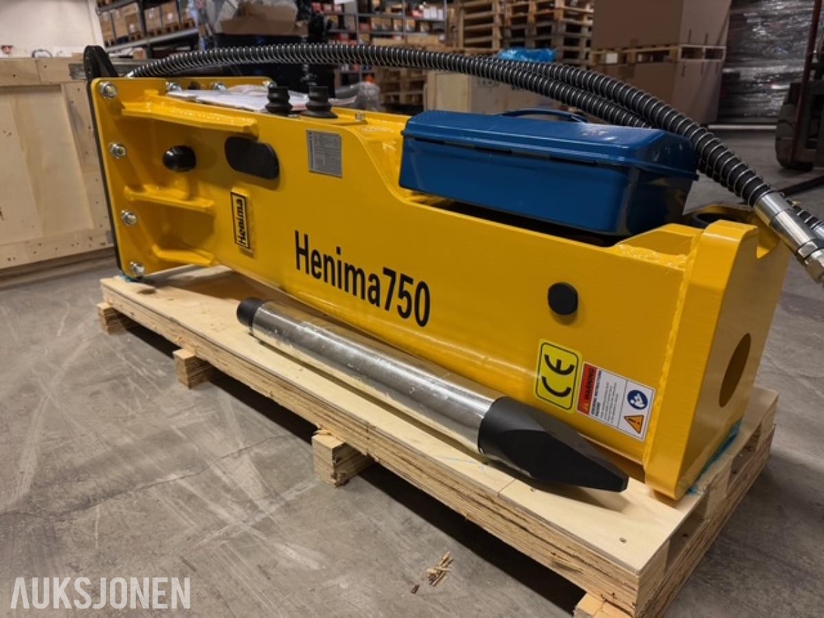 NY HENIMA PIGGHAMMER TIL 6-9 TONNS GRAVEMASKIN S50 M/GARANTI