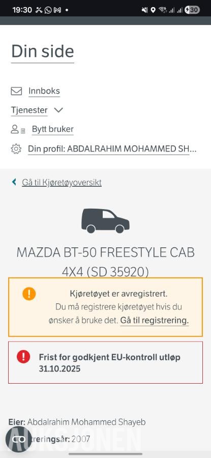2007 Mazda BT-50 FREESTYLE CAB 2.5 143hk 4WD hengerfeste