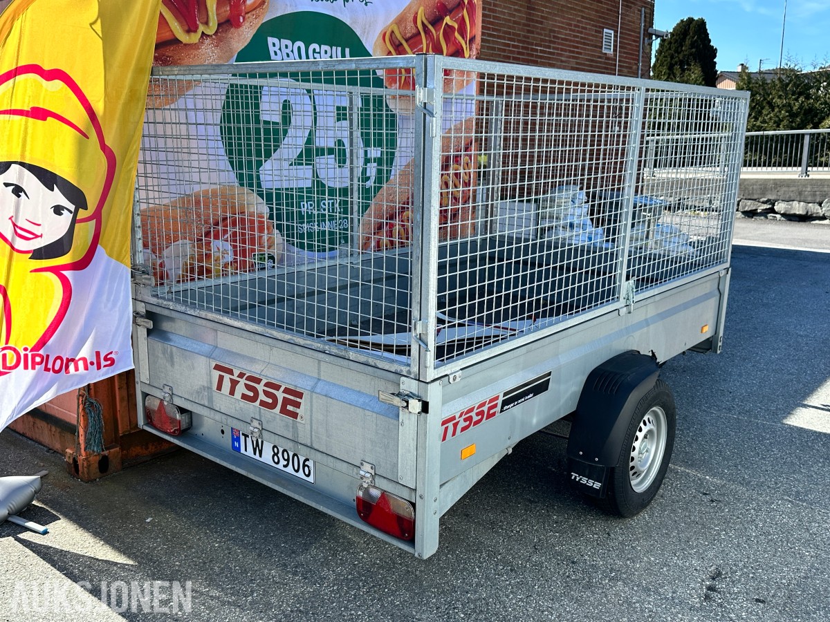 2024 Tysse 6280H00 tilhenger – 1300 kg – høye karmer/netting