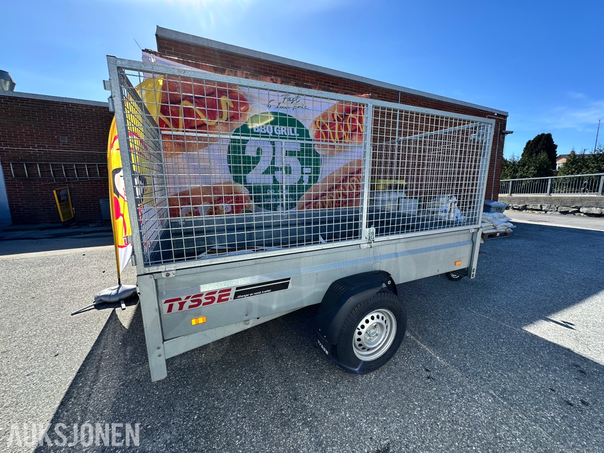 2024 Tysse 6280H00 tilhenger – 1300 kg – høye karmer/netting