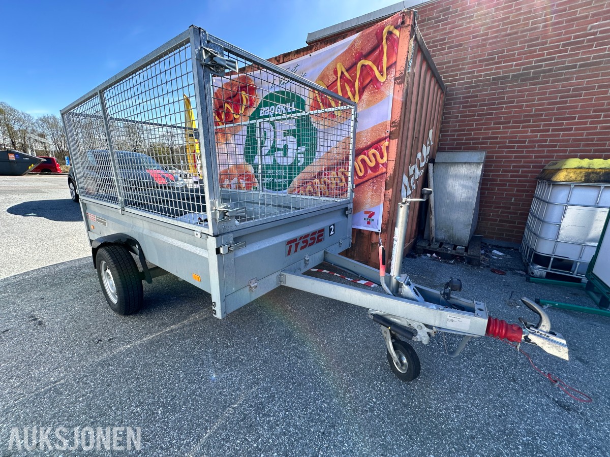 2024 Tysse 6280H00 tilhenger – 1300 kg – høye karmer/netting