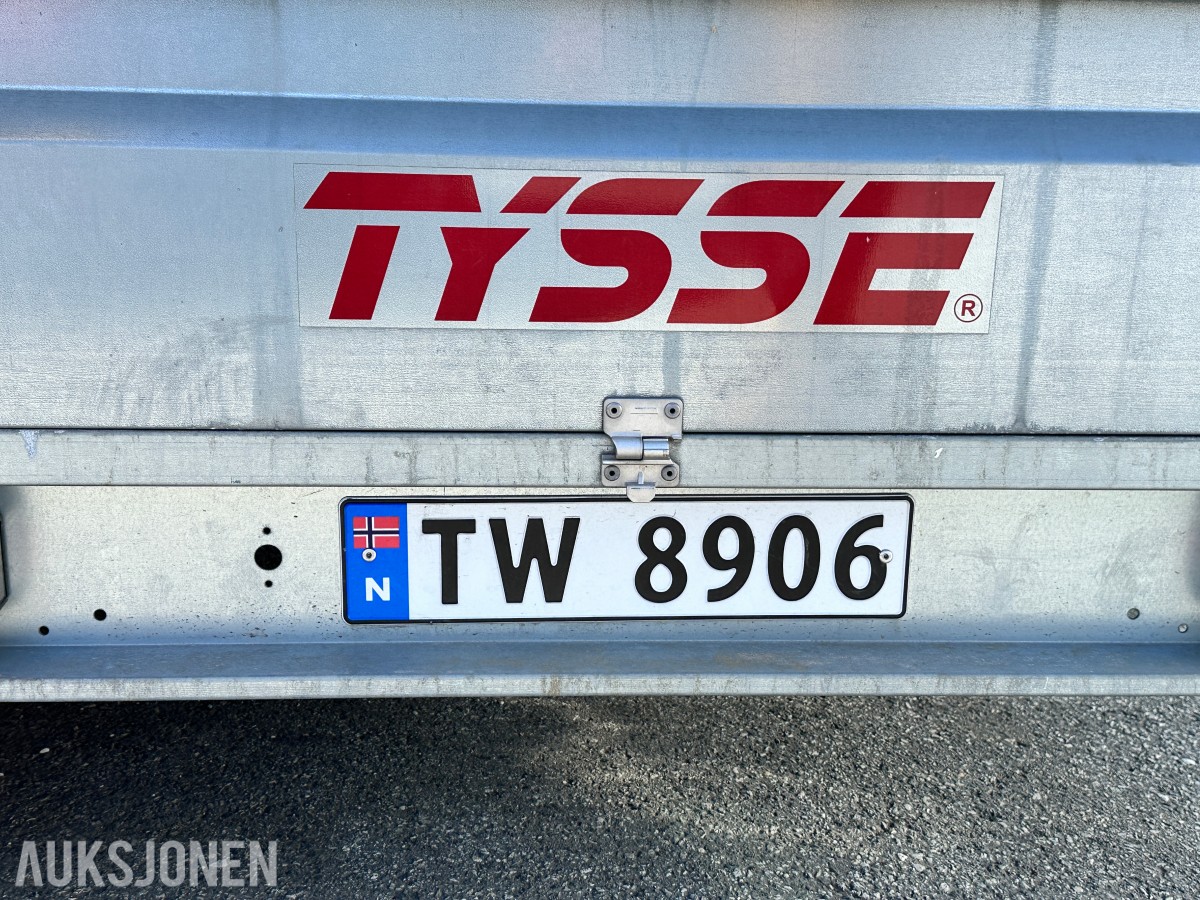 2024 Tysse 6280H00 tilhenger – 1300 kg – høye karmer/netting