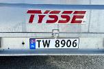 2024 Tysse 6280H00 tilhenger – 1300 kg – høye karmer/netting
