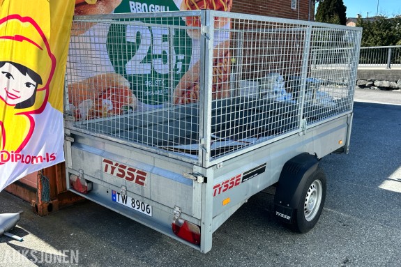 2024 Tysse 6280H00 tilhenger – 1300 kg – høye karmer/netting