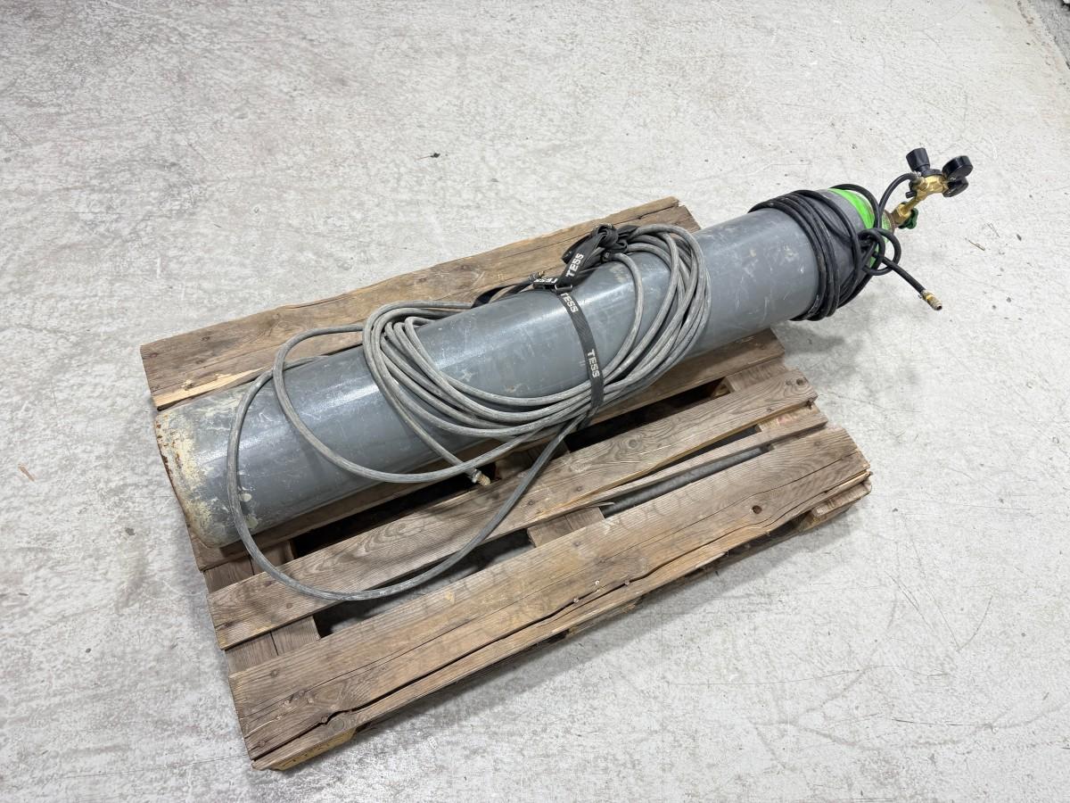 Argon 18 % / CO₂ 82 % sveisegass med regulator og slanger