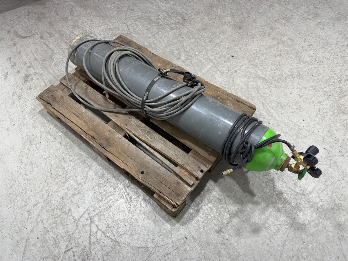 Argon 18 % / CO₂ 82 % sveisegass med regulator og slanger