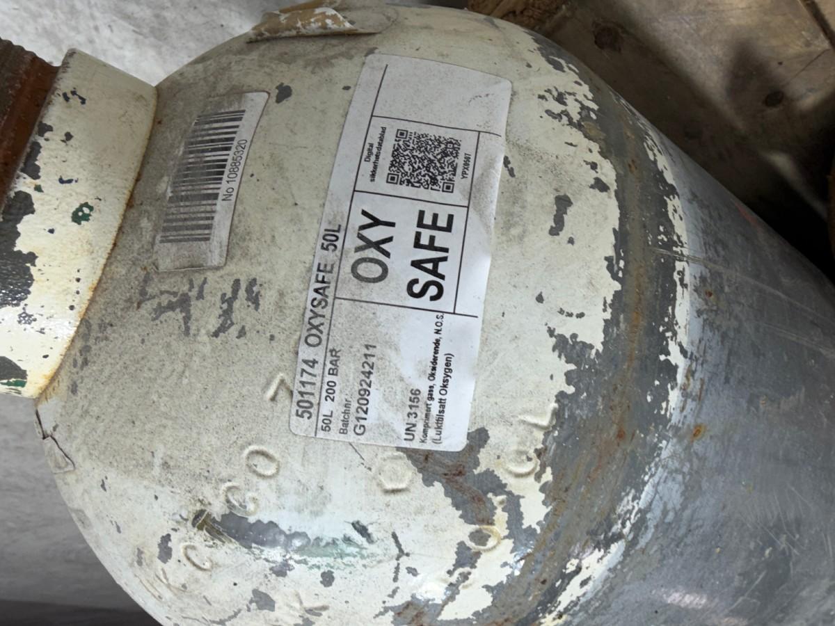Oksygen og acetylen – 41 L og 50 L gassflasker