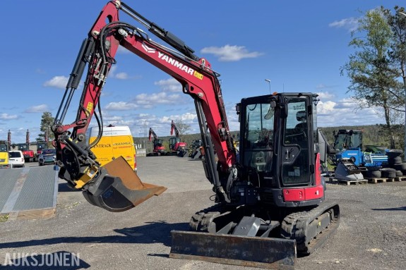 2023 Yanmar VIO57-6 minigraver | 124 timer! | Engcon tiltrotator | skuffer +++