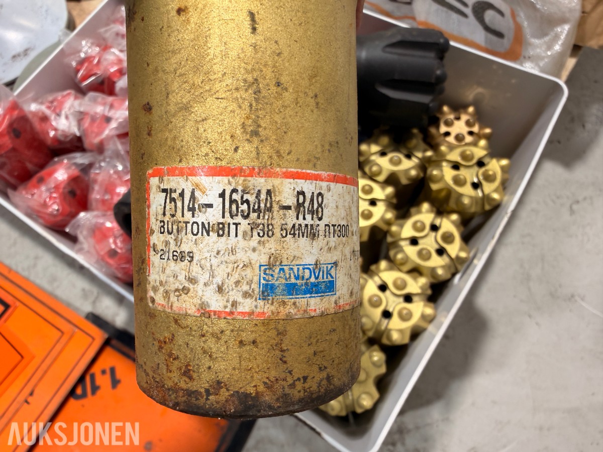 Sandvik boreutstyr, borekroner og komponenter