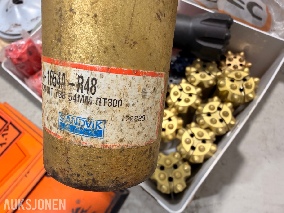 Sandvik boreutstyr, borekroner og komponenter