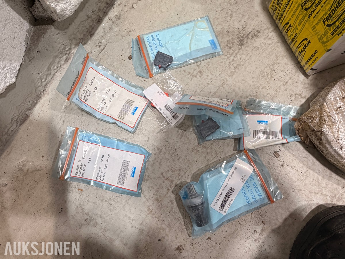 Sandvik boreutstyr, borekroner og komponenter