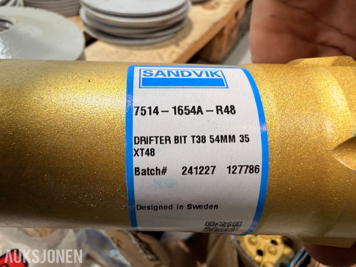 Sandvik boreutstyr, borekroner og komponenter
