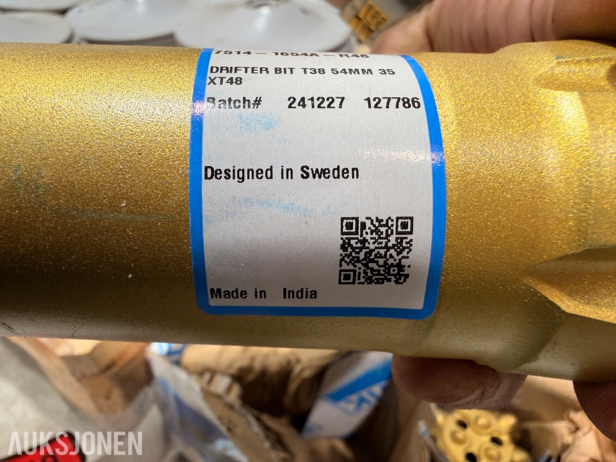 Sandvik boreutstyr, borekroner og komponenter
