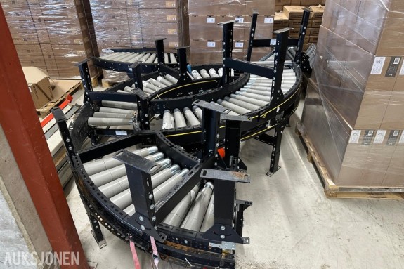 Rullebord – 2 stk 180° svinger + deler