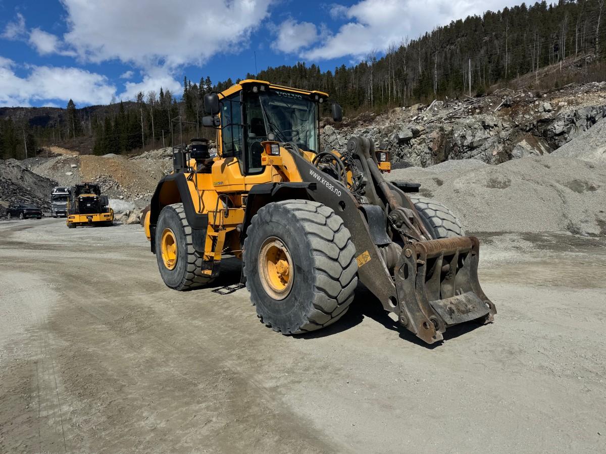 2013 Volvo L180G hjullaster med sentralsmøring, Spakstyring og 3. funksjon