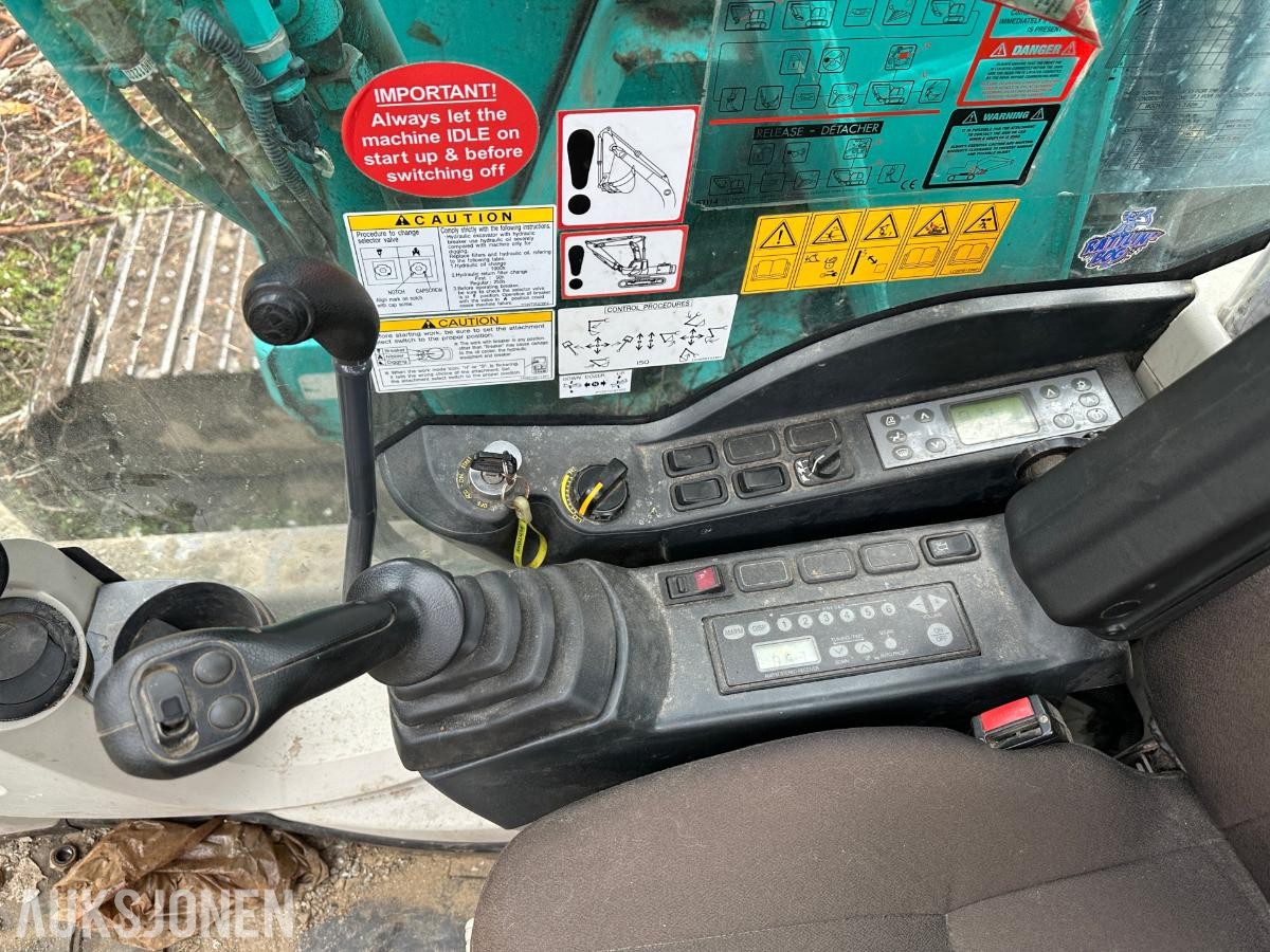 2015 Kobelco SK75SR Gravemaskin | Rotortilt, tømmerklype og pusseskuffe |