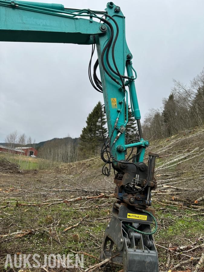 2015 Kobelco SK75SR Gravemaskin | Rotortilt, tømmerklype og pusseskuffe |