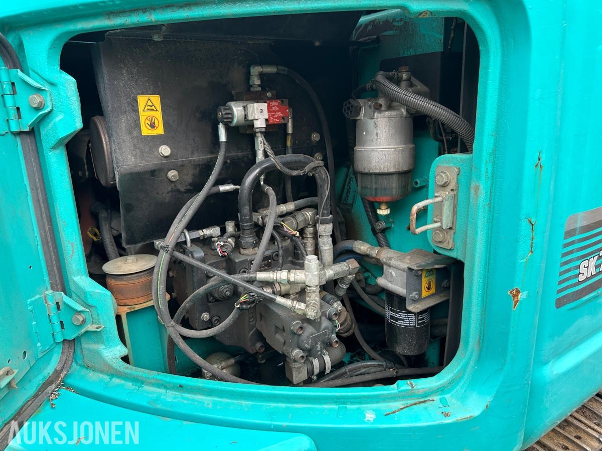 2015 Kobelco SK75SR Gravemaskin | Rotortilt, tømmerklype og pusseskuffe |