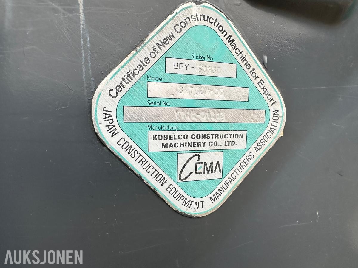 2015 Kobelco SK75SR Gravemaskin | Rotortilt, tømmerklype og pusseskuffe |