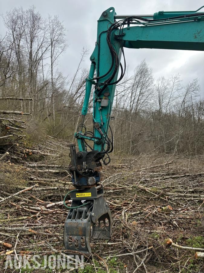 2015 Kobelco SK75SR Gravemaskin | Rotortilt, tømmerklype og pusseskuffe |