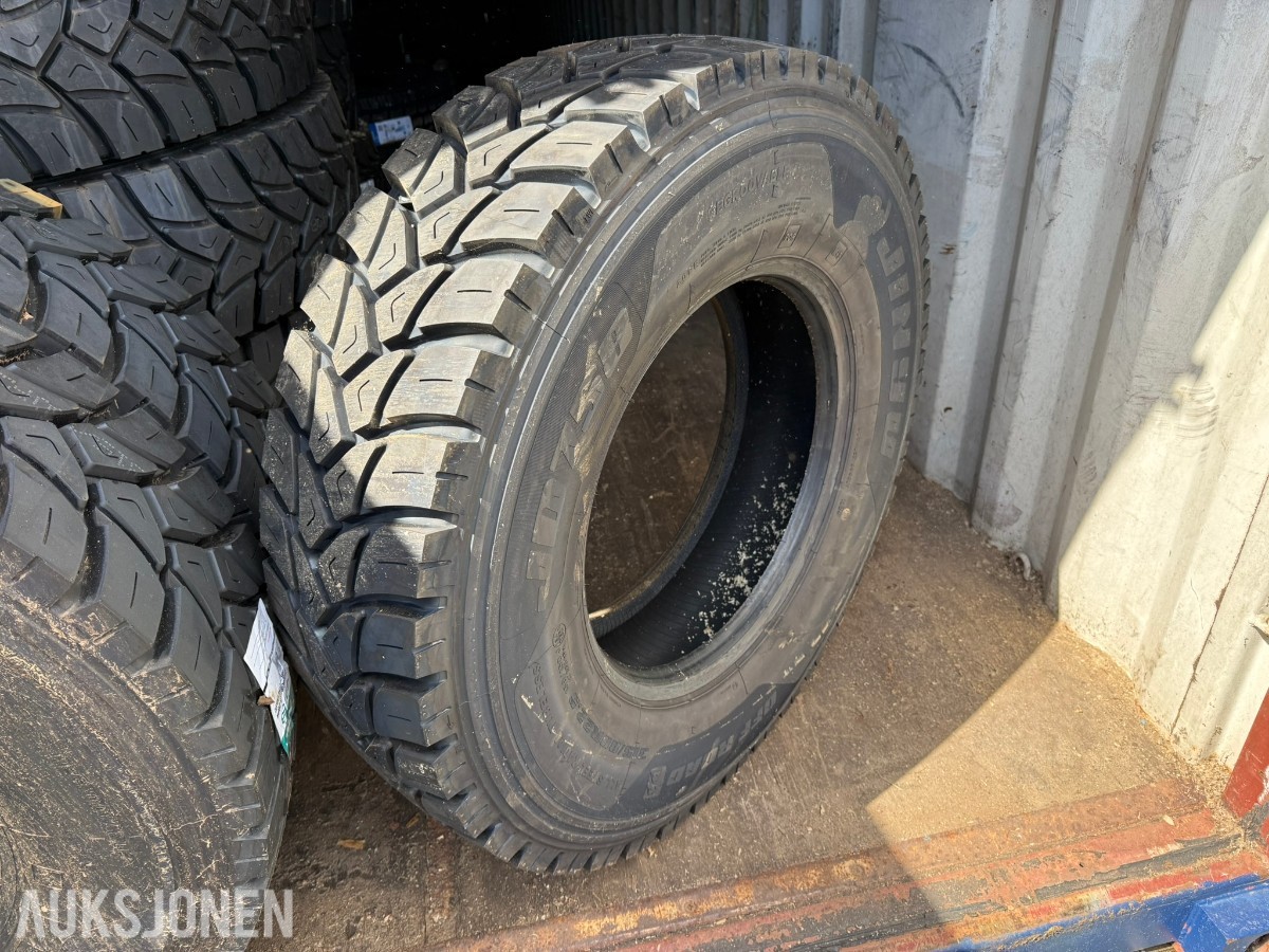 8 stk Jinju JD758 Anleggsdekk til lastebil – 315/80R22.5
