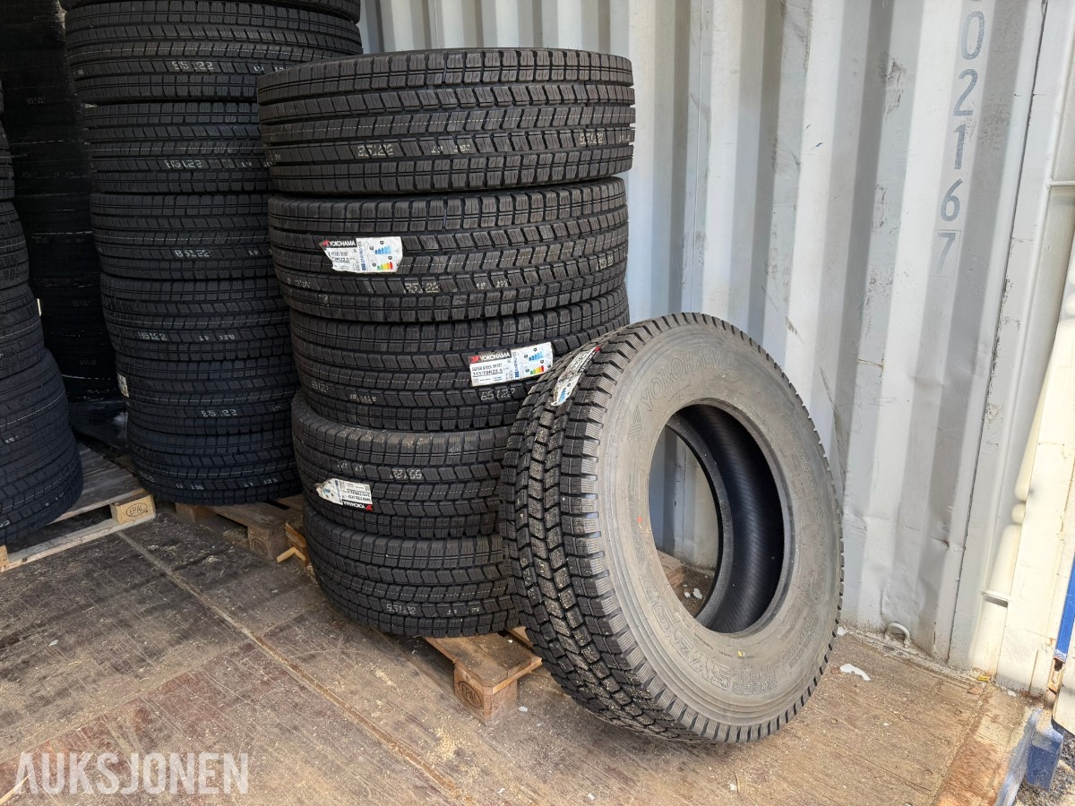 8 stk Yokohama SY397 lastebildekk – 315/70R22.5