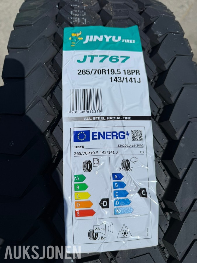 8 stk Jinyu JT767 Lastebil tilhengerdekk – 265/70R19.5