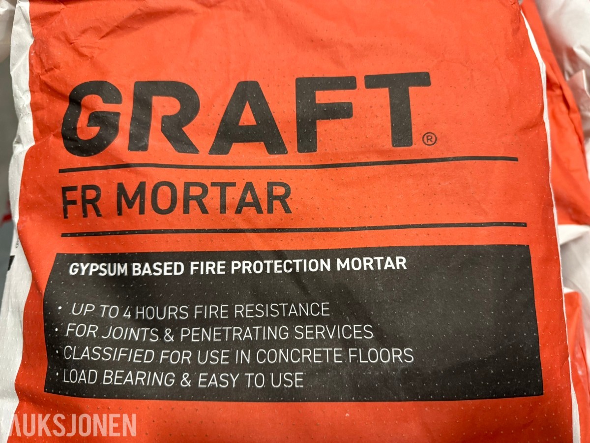 GRAFT FR Mortar Brannklassifisert mørtel – 60 sekker