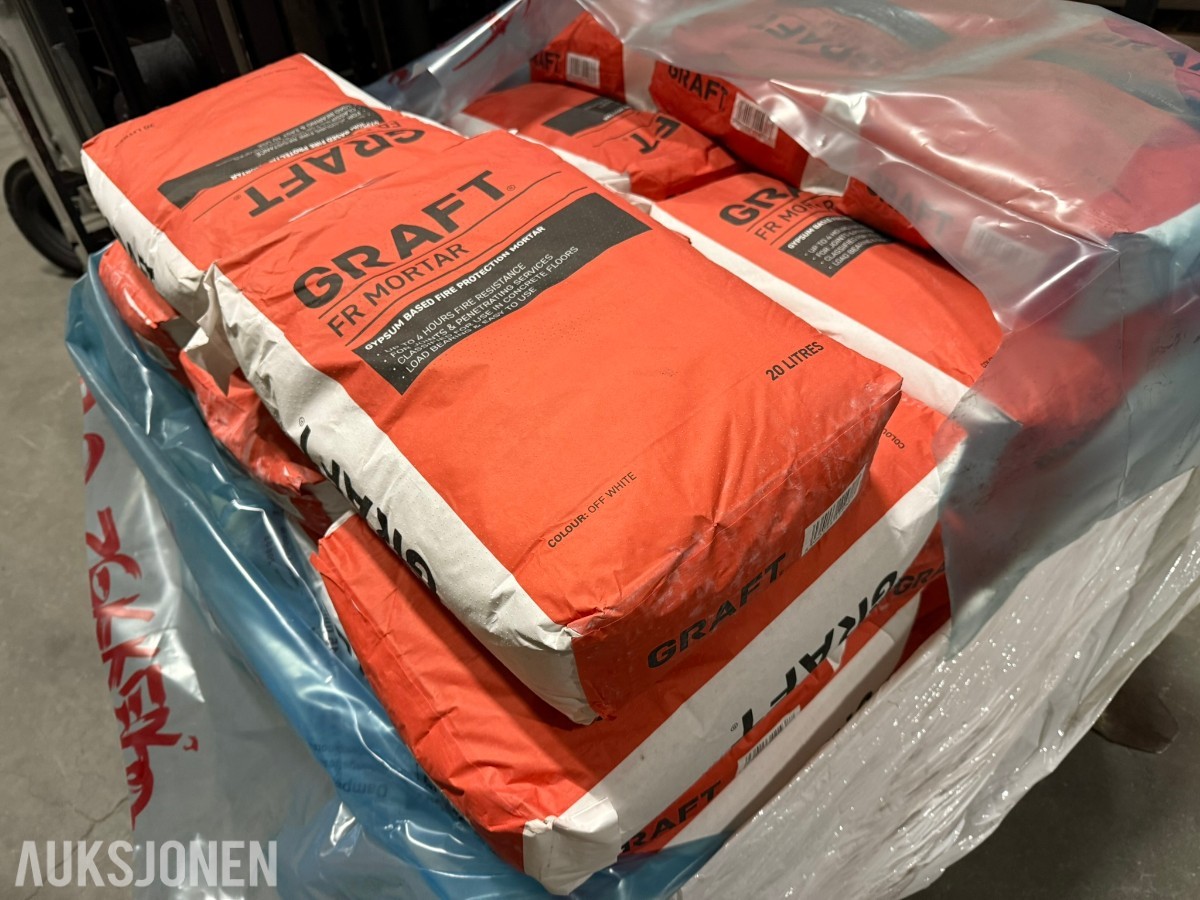 GRAFT FR Mortar Brannklassifisert mørtel – 60 sekker