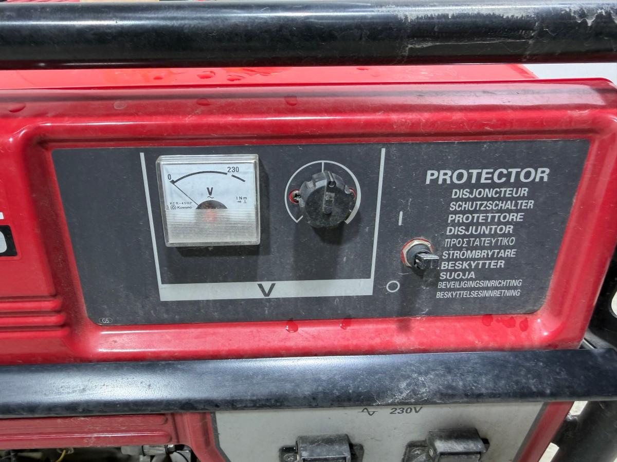 1998 Honda EM3000X aggregat på hjul.