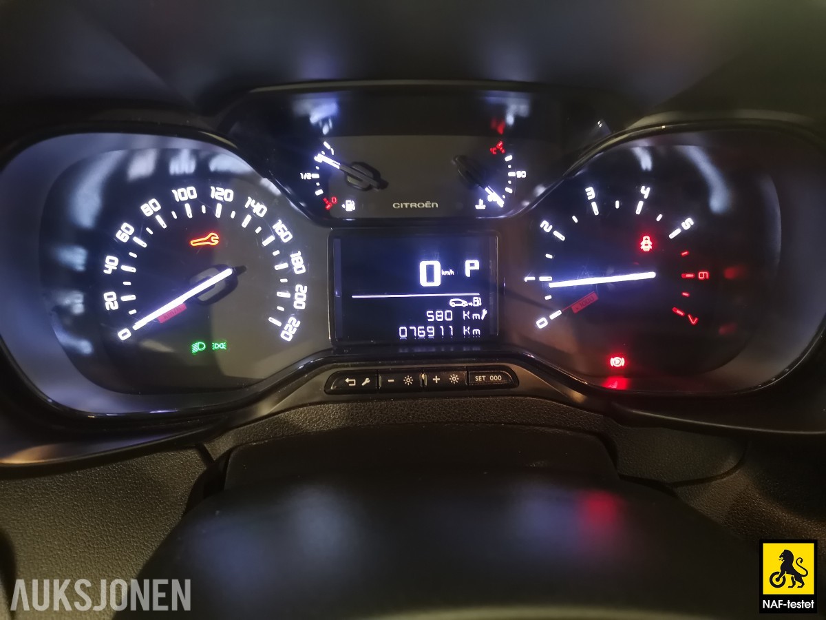 2019 Citroen Berlingo BlueHDI 131 HK L1 AUT SKYVEDØRER PARKERINGSSENSORER