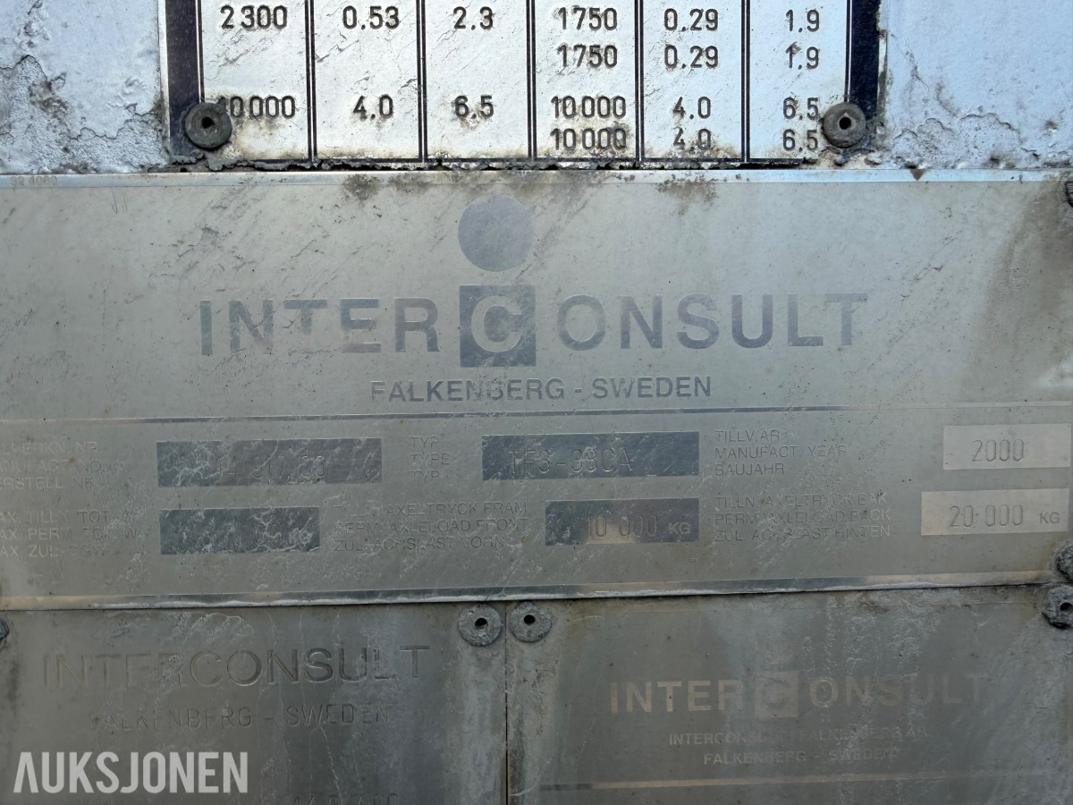 2000 Interconsult Tf3-38ca tankslep 