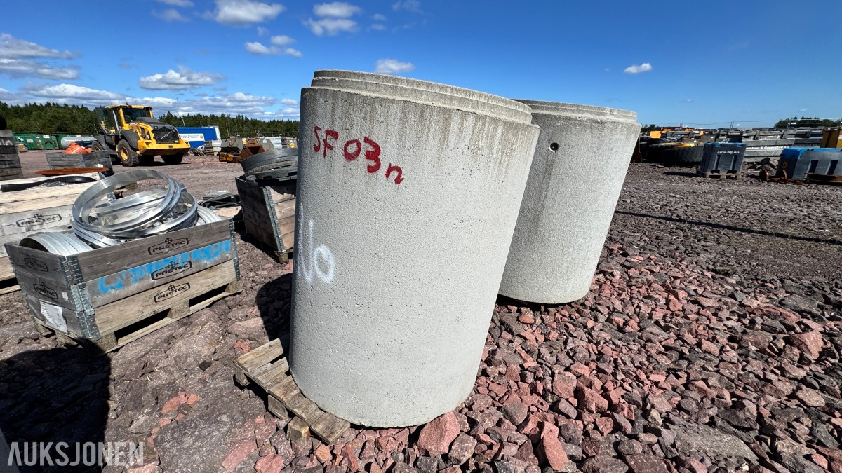 Betongkummer Lokk, rammer og støtteringer
