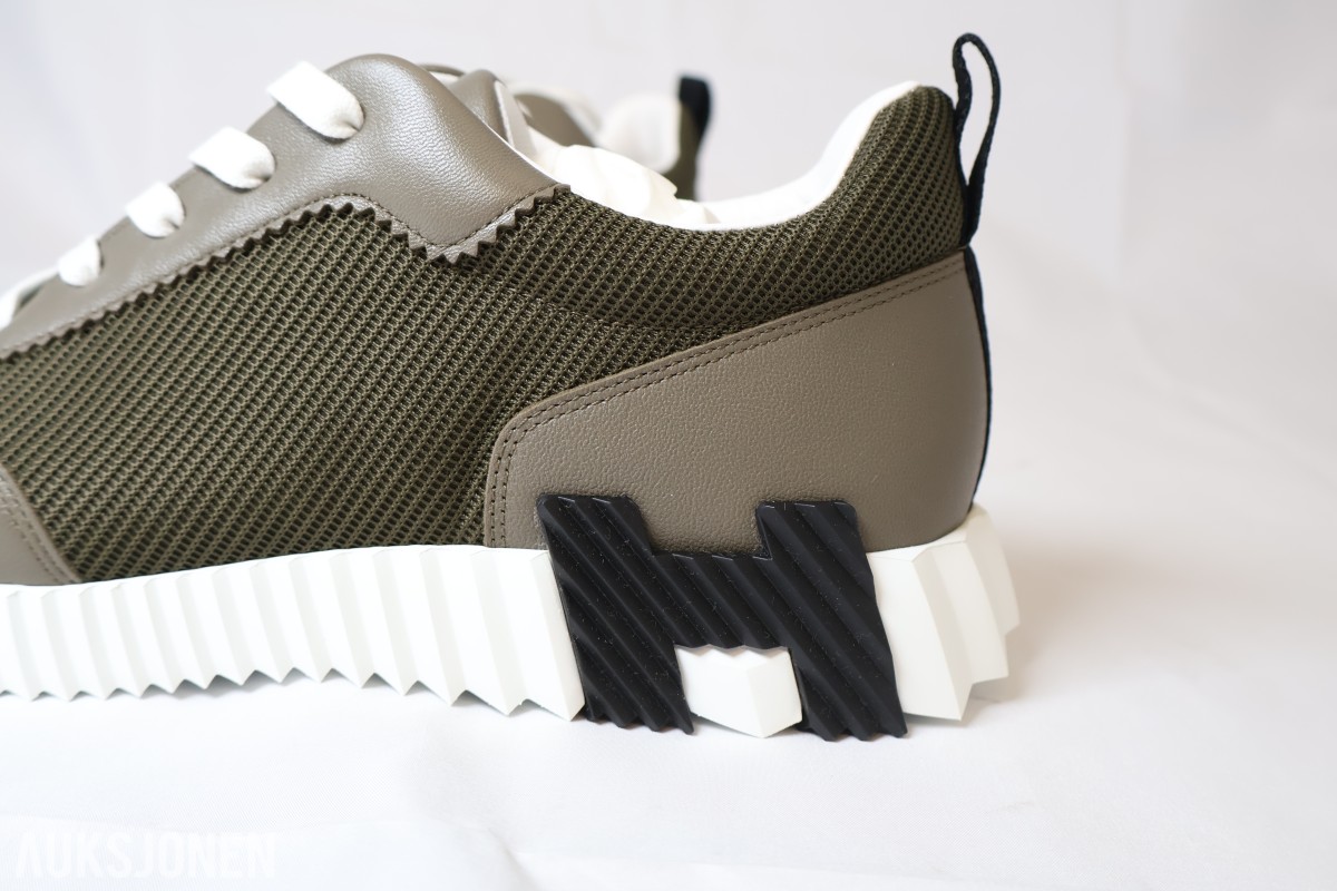 TOLLAUKSJON - Hermès Bouncing Sneaker – Vert Toundra