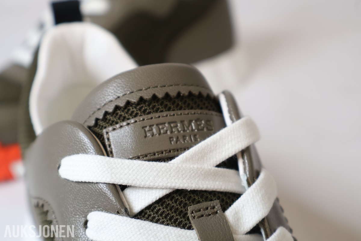 TOLLAUKSJON - Hermès Bouncing Sneaker – Vert Toundra