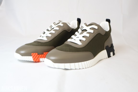 TOLLAUKSJON - Hermès Bouncing Sneaker – Vert Toundra
