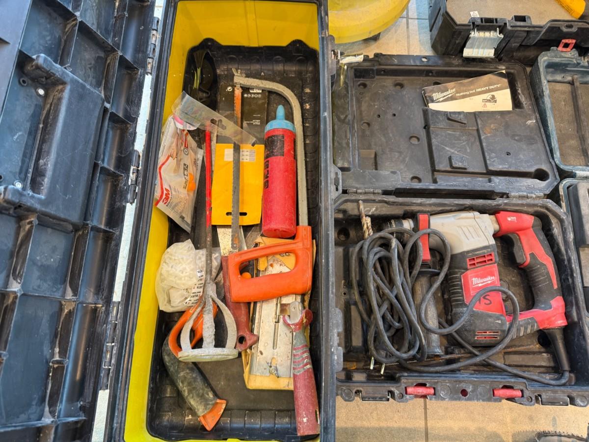 Samlet verktøypakke med Makita, Milwaukee, DeWalt, Fein, Bosch og Kärcher