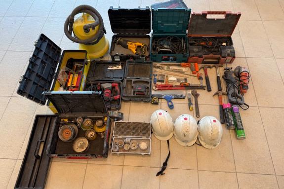 Samlet verktøypakke med Makita, Milwaukee, DeWalt, Fein, Bosch og Kärcher