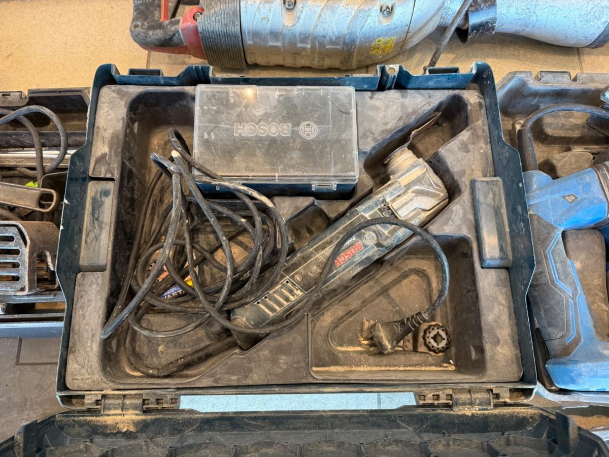 Stor verktøypakke – DeWalt, Bosch, Metabo, Milwaukee og Kärcher